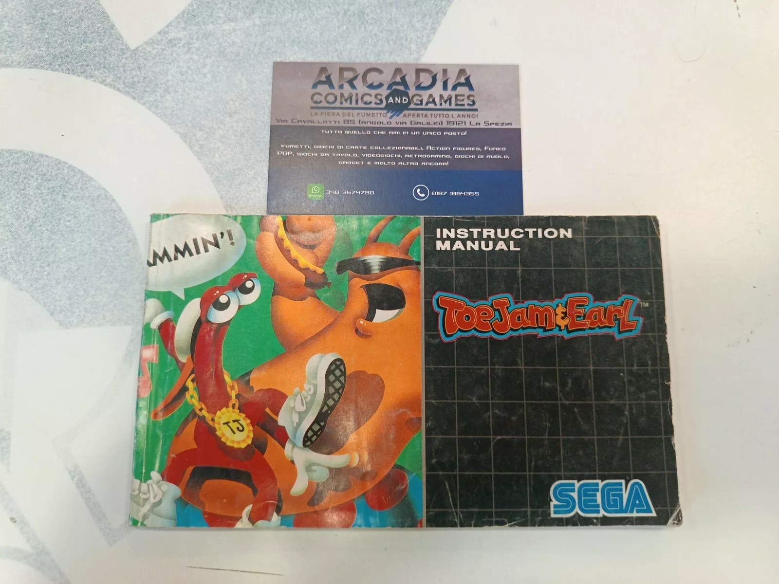 Toejam &amp; Earl Manuale Di Istruzioni Mega Drive SEGA PAL